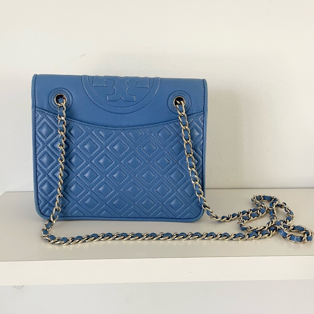 Tory Burch Designer Fleming Quilted Crossbody Bag purse Handbag